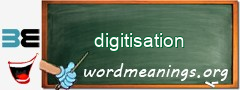 WordMeaning blackboard for digitisation